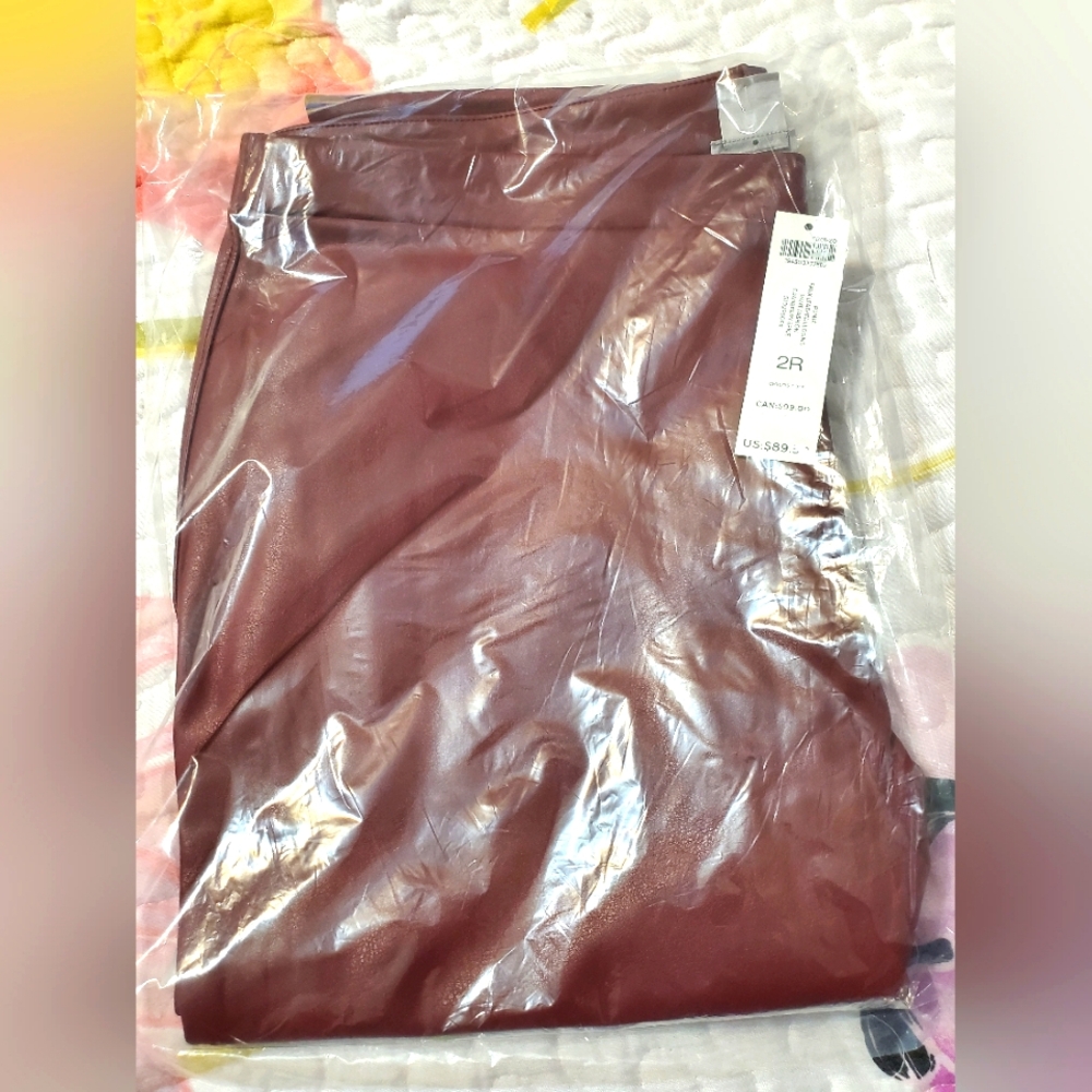 Chicos Faux Leather Pants